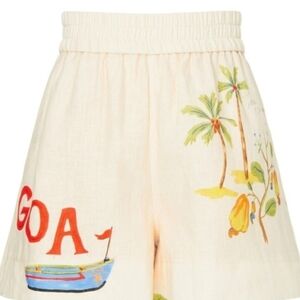 RHODE Kina Shorts Pull on Linen Pull on Size L